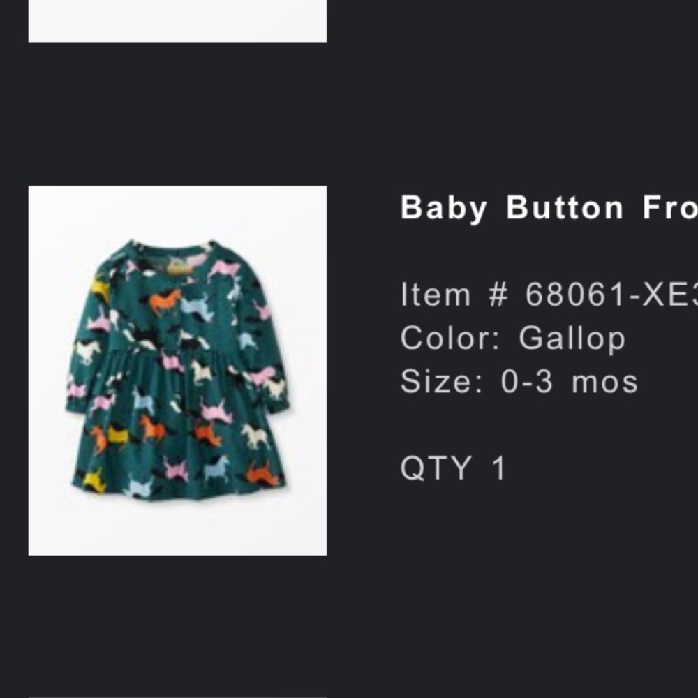 Like New-Hanna Andersson baby dress